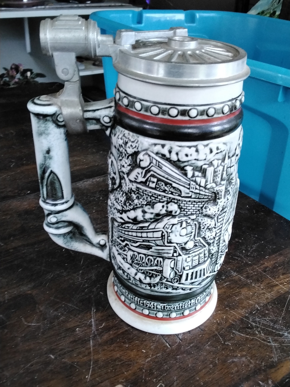 Avon Age Of The Iron Horse Ceramic Stein